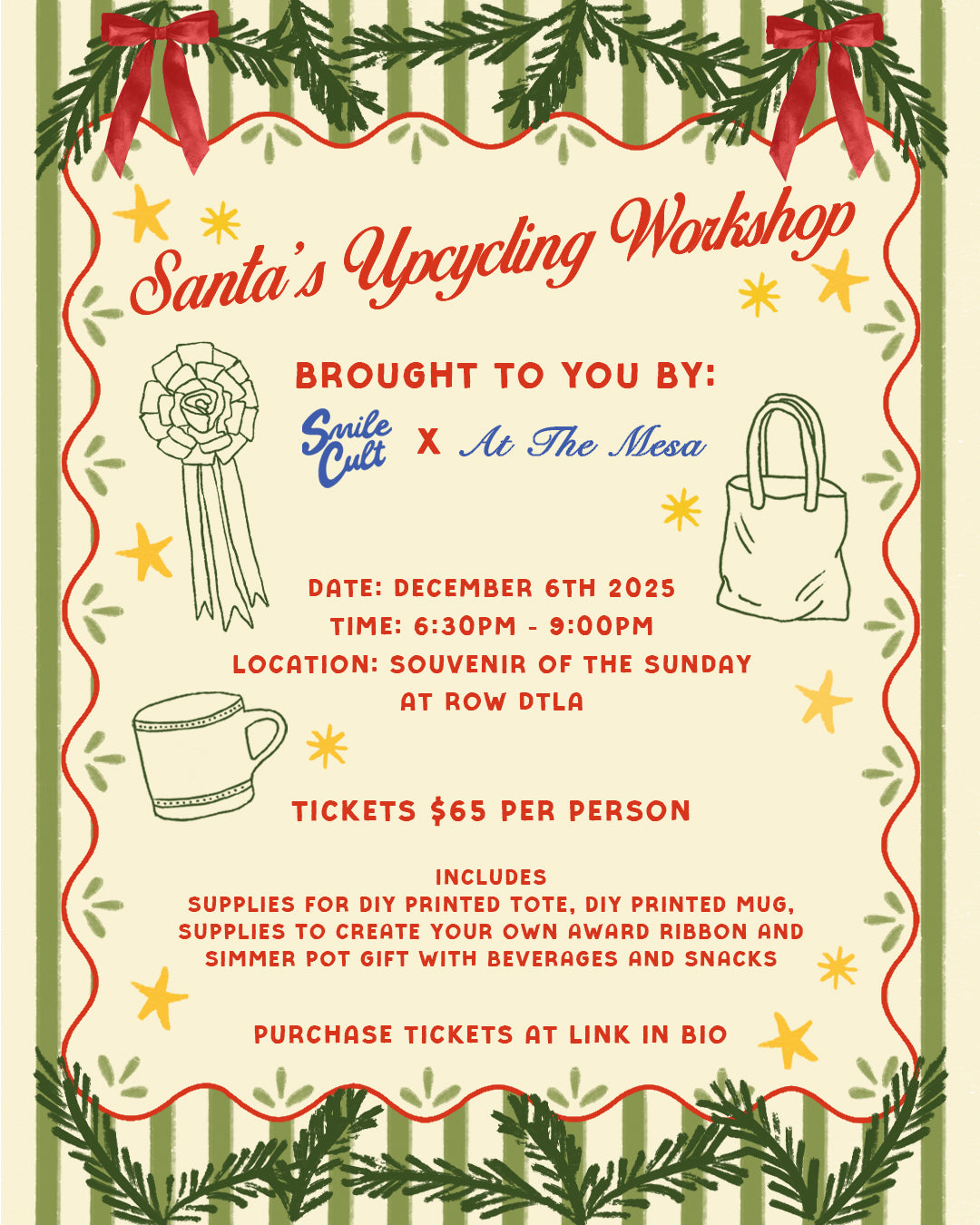 Santa's Upcycling Workshop x At The Mesa | December 6th DTLA