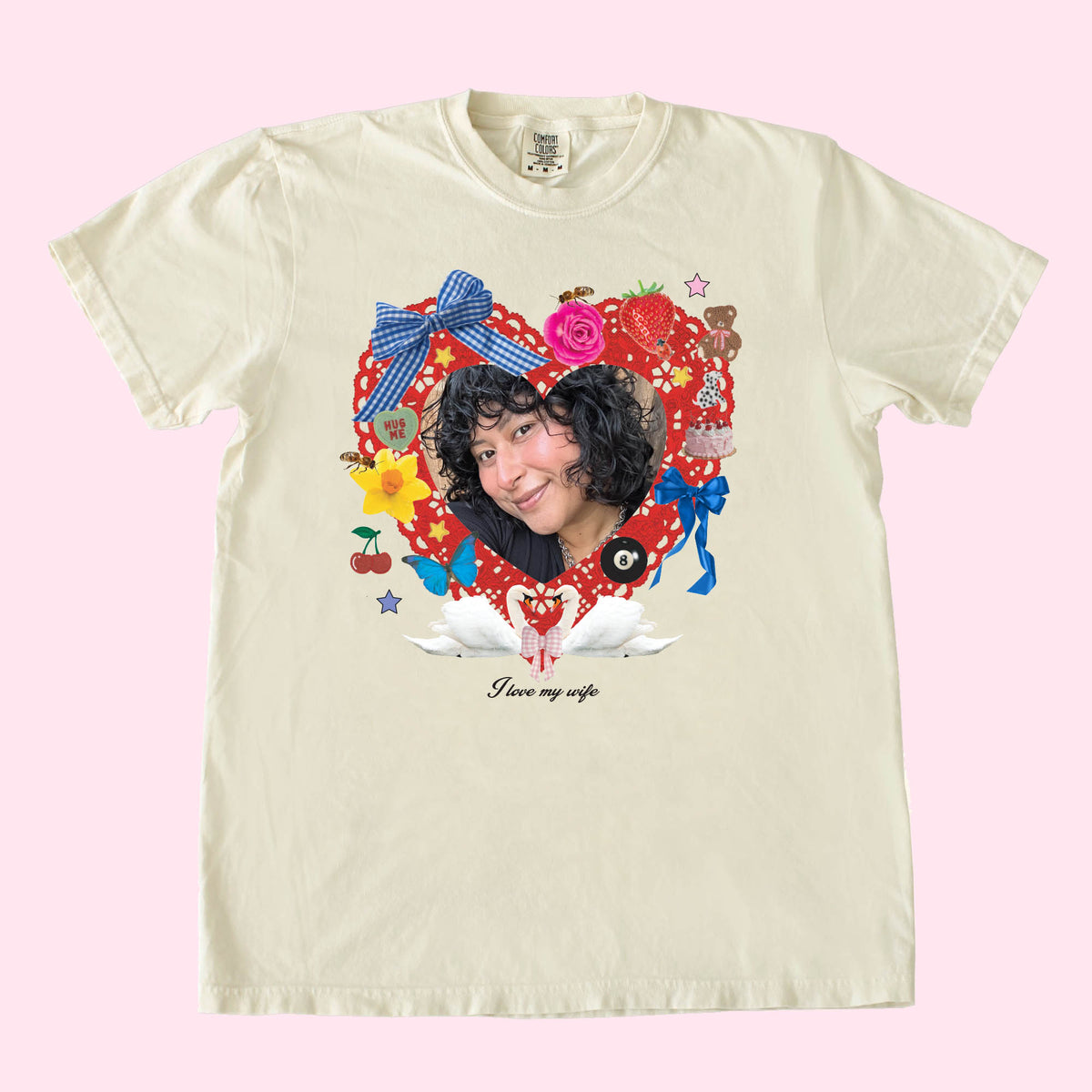 CUSTOM Lovers T-Shirt | Ivory Tee