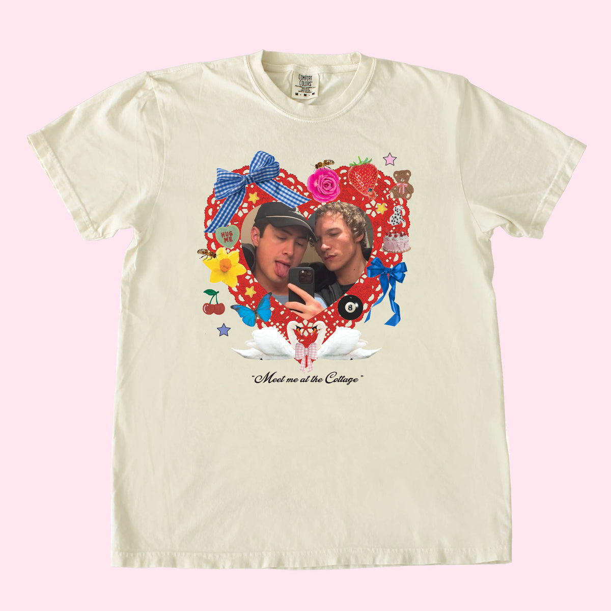 CUSTOM Lovers T-Shirt | Ivory Tee