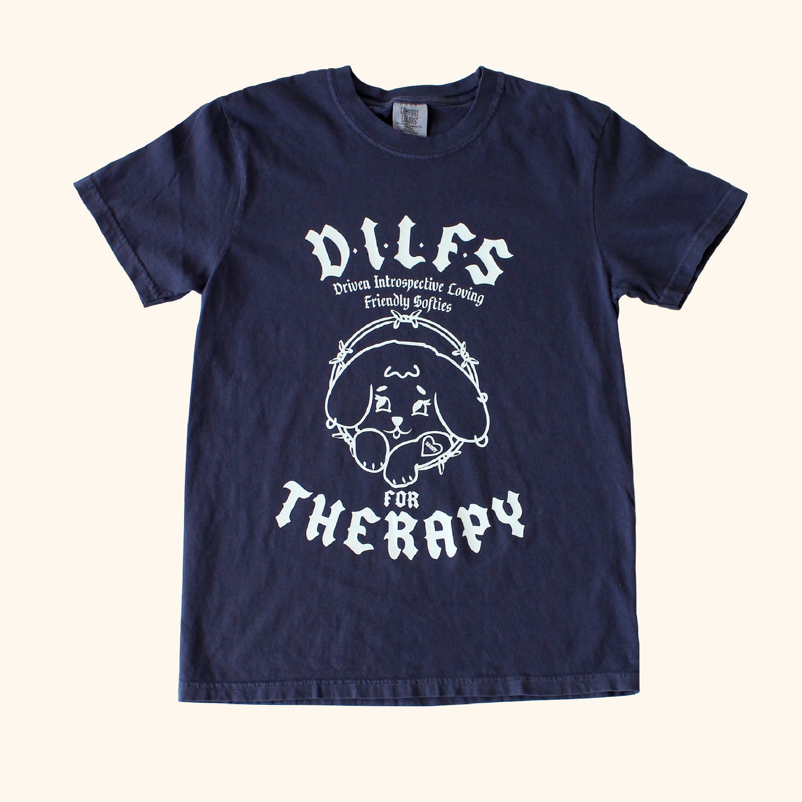 STIGMAのPin Smile Semi-oversized T-shirts 全2色 Pin Smile Semi-oversized T-shirts Purple / Sky Blue - STIGMA