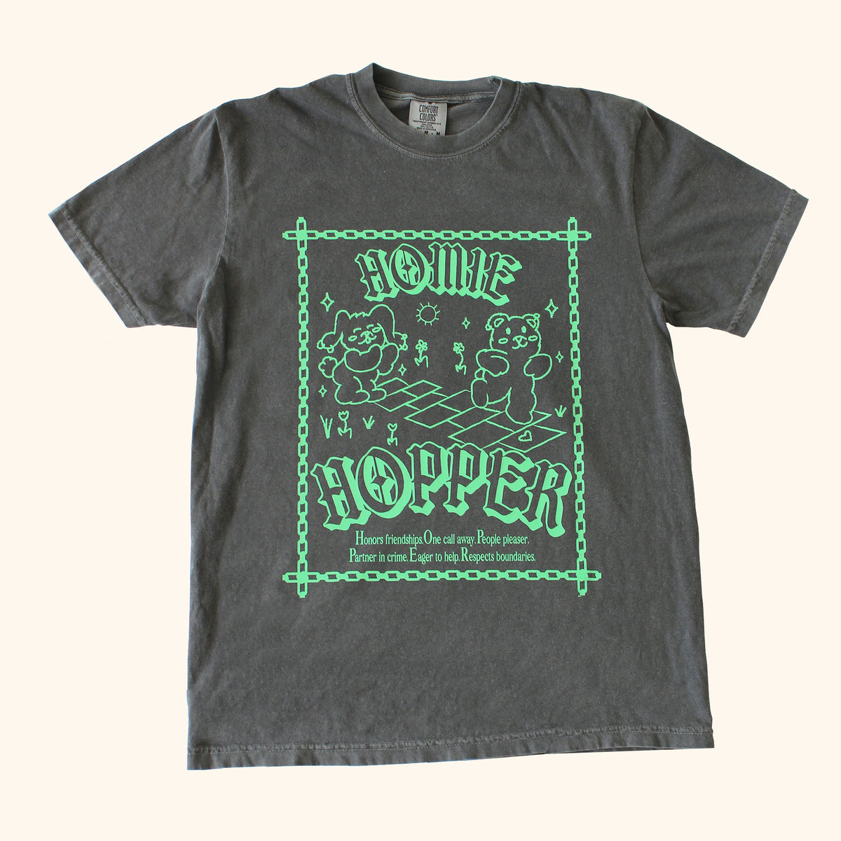 Homie Hopper | Pepper T-Shirt (Colorful Front Graphic)