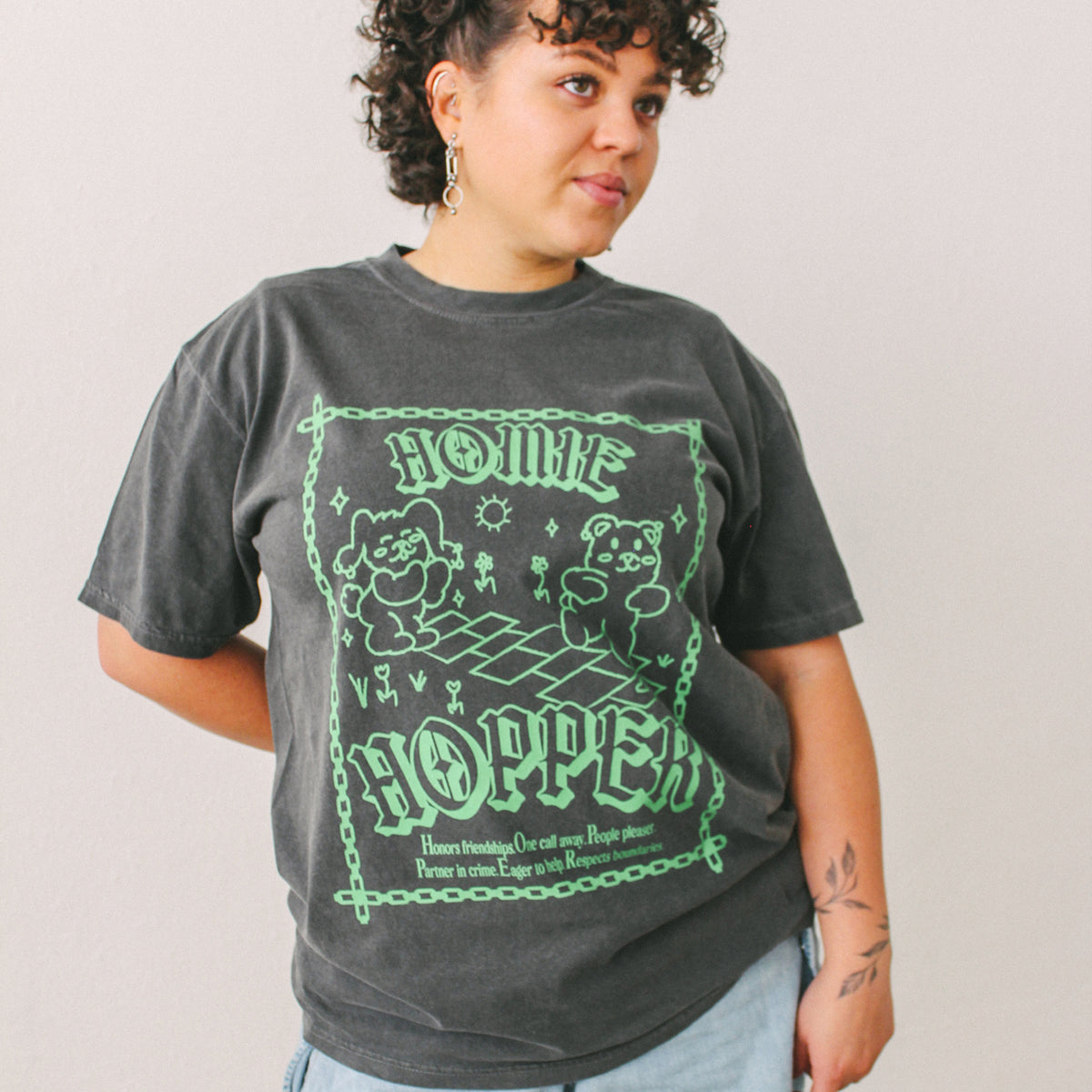 Homie Hopper | Pepper T-Shirt (Colorful Front Graphic)