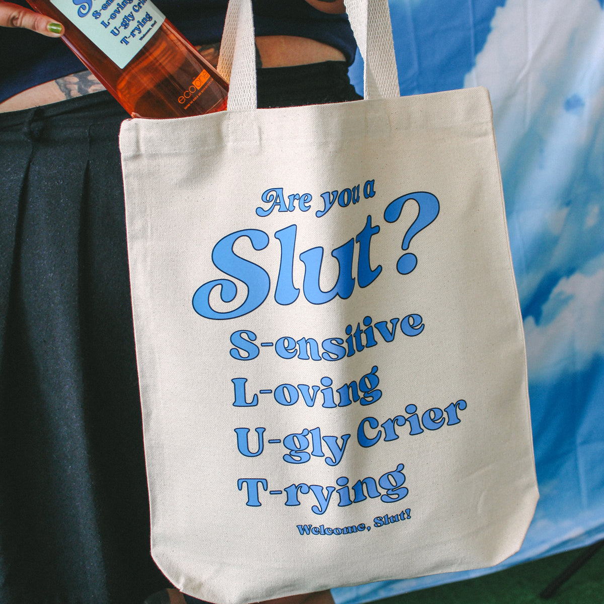 Are You A Slut? Tote Bag | Canvas + Graphic