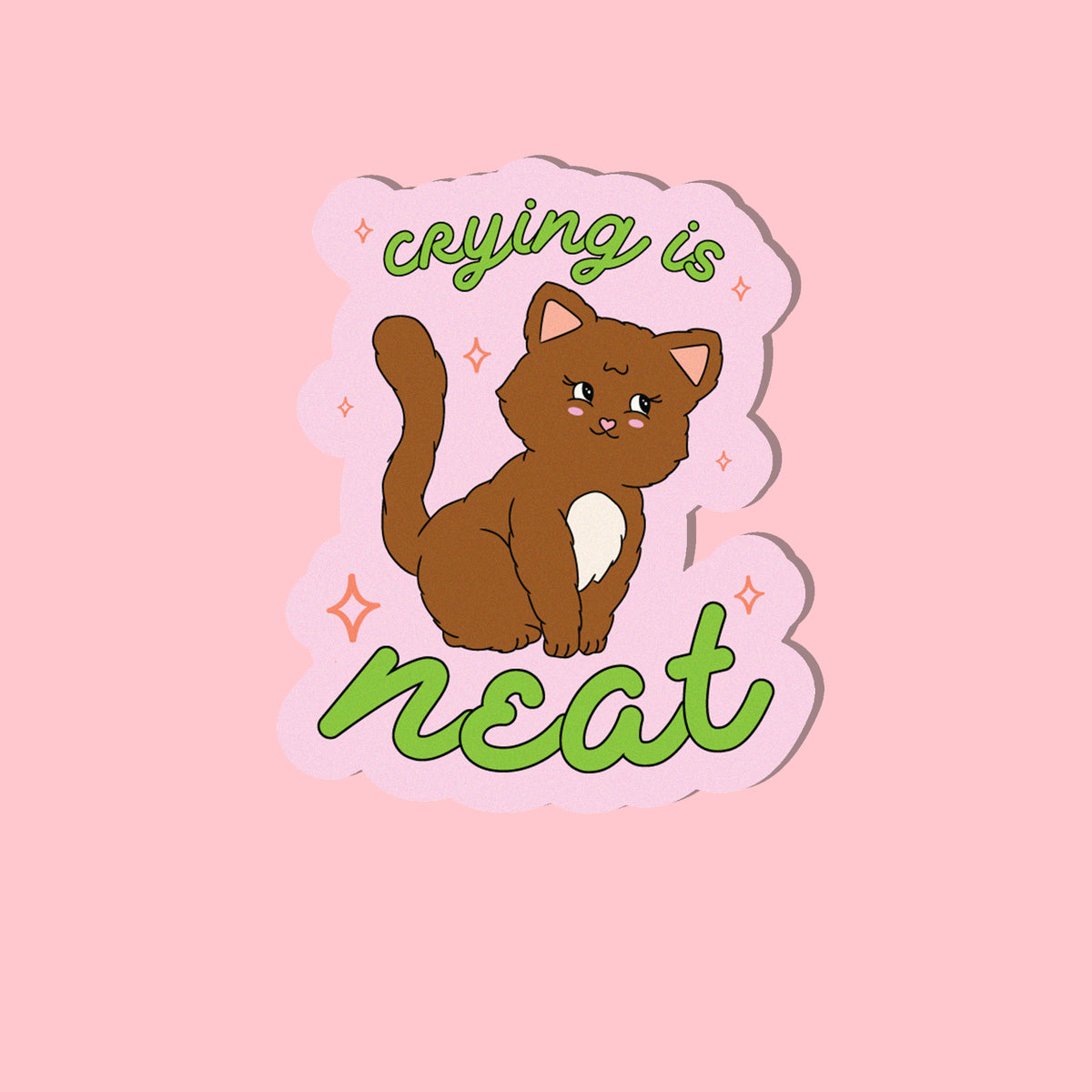 Crying Is Neat | Sticker